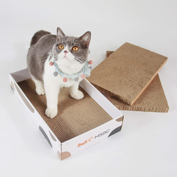 Kattklösare, set med 3 kattklösare, wellpapp för