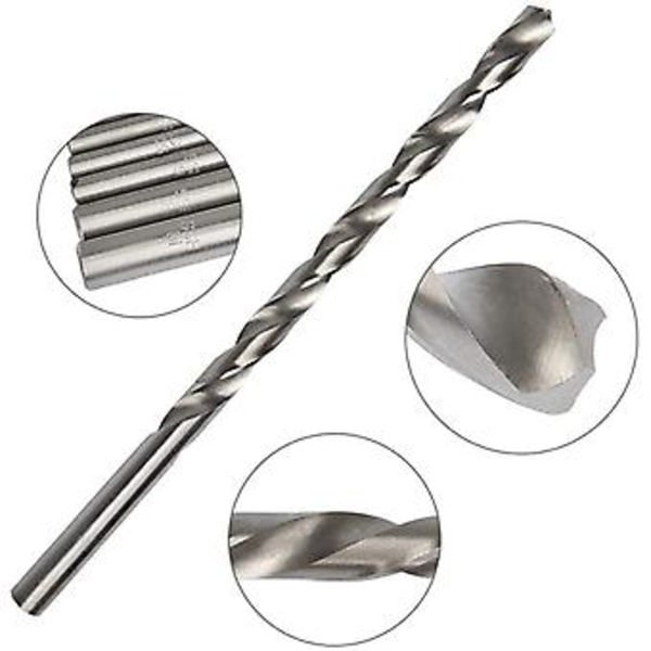 8 stk. Bor Bitsæt HSS Høj Hastighed Stål Metal Værktøj Hurtig Udskiftning 4-10mm ( )