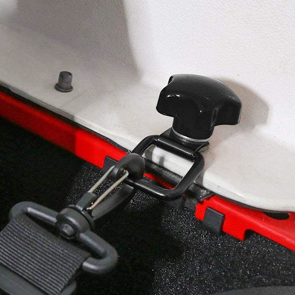 Pakke med 8 stk lastestropper forankringskroker, D-ring metallbildehengere, fotorammehengere, veggmontering