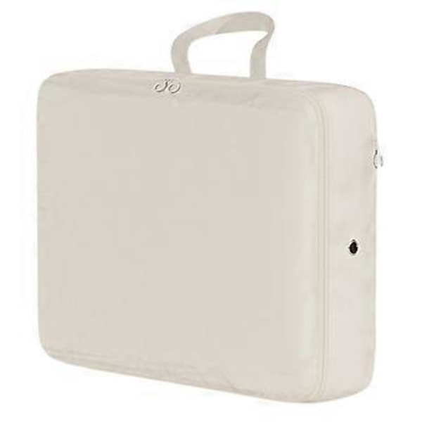 Rejse Kompressions Opbevaringspose Åndbar Bagage Organiseringspose til Hjemmet (Medium Beige)