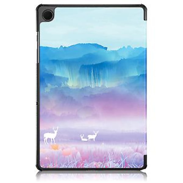 Smart Læder Tablet Etui Til Samsung Galaxy Tab A9 Plus (Drømmende Hjorte)