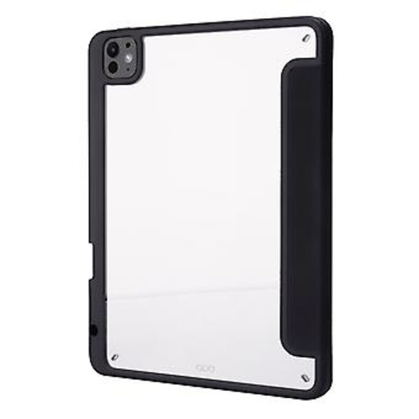 Akryl Lærtablettveske For iPad Pro 11 2024 (Svart)