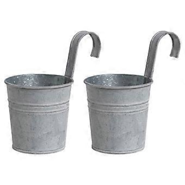2 stk. Retro Stil Hengende Blomsterpotter Avtakbar Krok Hengende Blomsterpotte Dekorasjoner