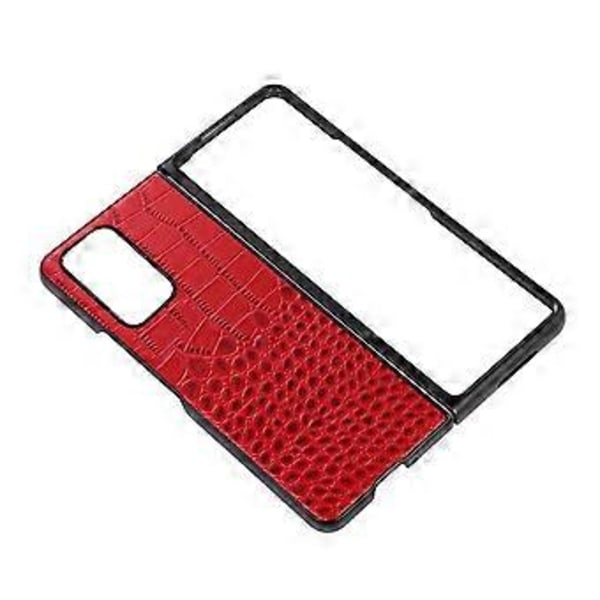 For Oppo Find N Krokodille-tekstur Foldbar Telefonveske Ekte Ku-skinn Belegget PC+TPU Deksel (Stil B)