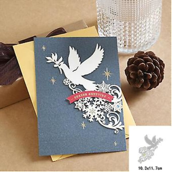 Peacebird Metal Skæreforme Stencil Scrapbooking DIY Album Stempel Papir Kort Prægning ( )