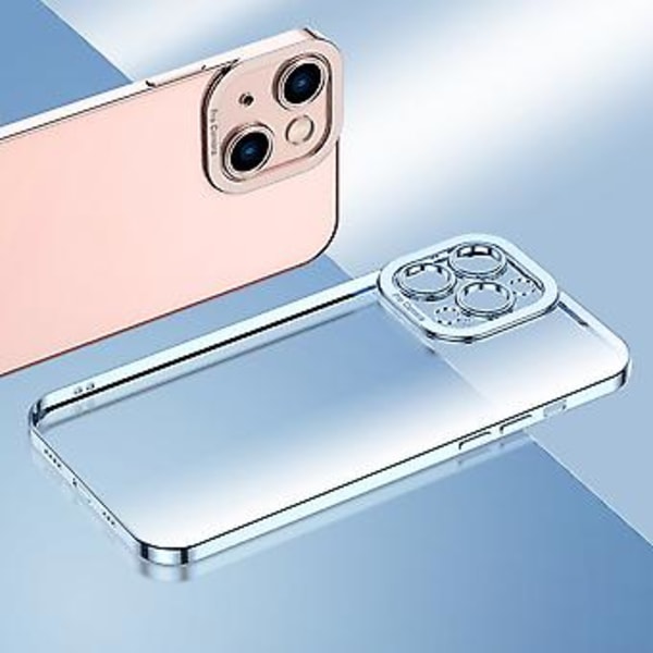 Elektroplettet TPU-telefonveske for iPhone 14 Plus (Svart)