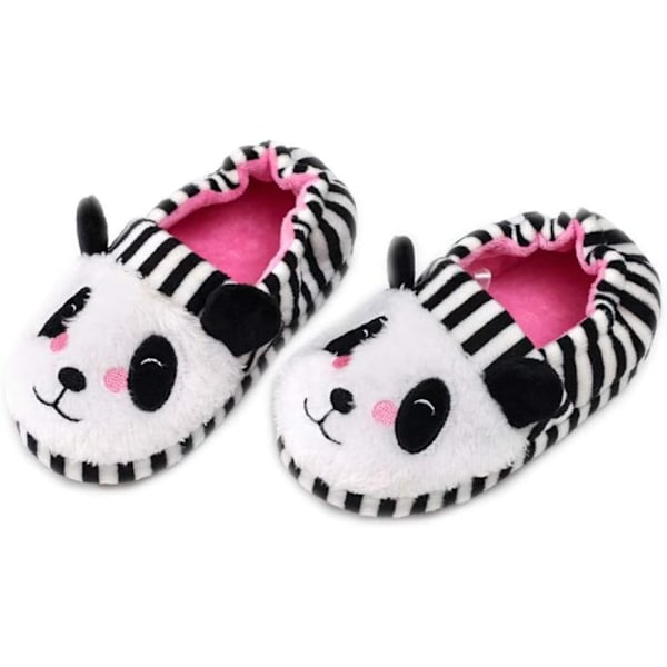 Myke og koselige tøfler for babyjenter, tegneserie-design, varme vintersko for innendørs (Innvendig lengde 17,5 cm)