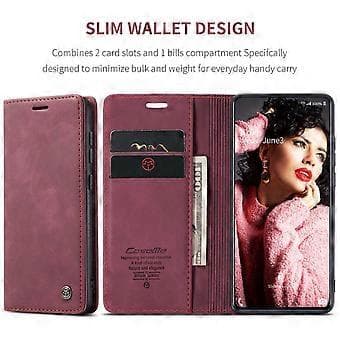 CASEME 013 Series Flip Plånboksfodral i Läder för Samsung Galaxy A71 (Stil B)