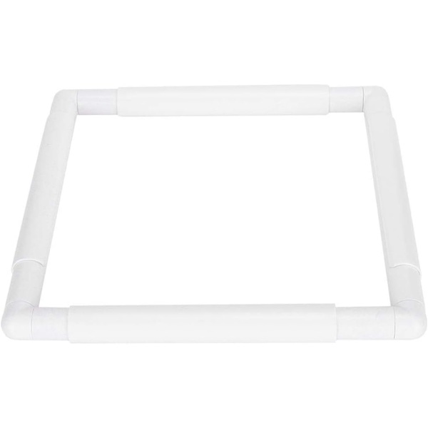 Broderiram (27,9 x 27,9 cm), fyrkantig rektangulär plastklämma Fr