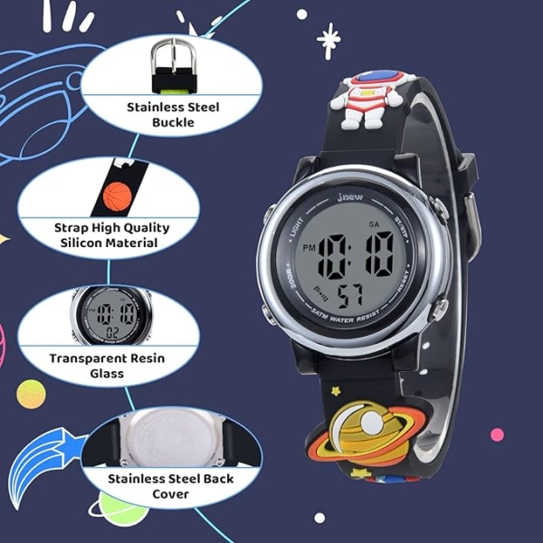 Children's Digital Watch Boy Girl Children's Digital Sport Watch