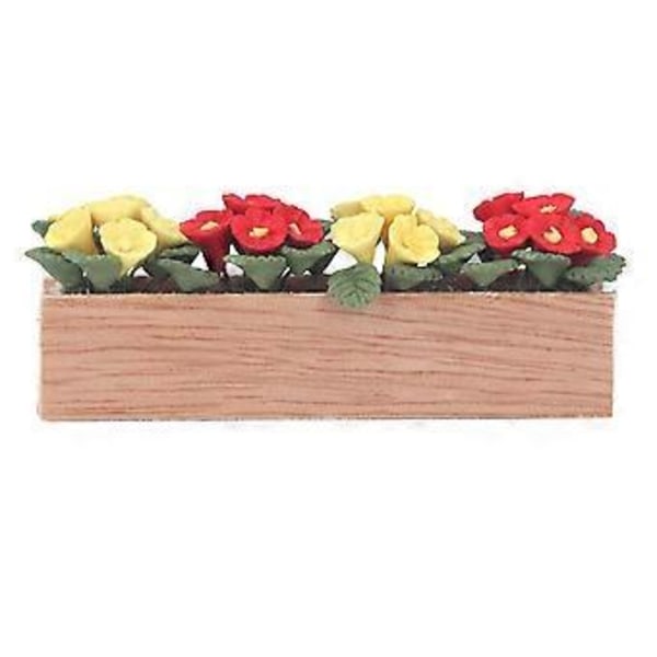 1:12 Dukkehus Blomsterbed Træ Resin Miniature Bonsai til Vindueskarm Altan Dukkehus Indretning