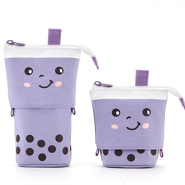 Pigeblyantsholder, Sweet Milk Tea 2-i-1 Blyantsholder til Teenagere