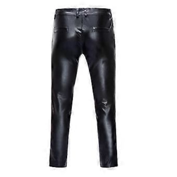 Miesten Skinny Kiiltävät Housut, Lava Disco Housut (2XL Musta)