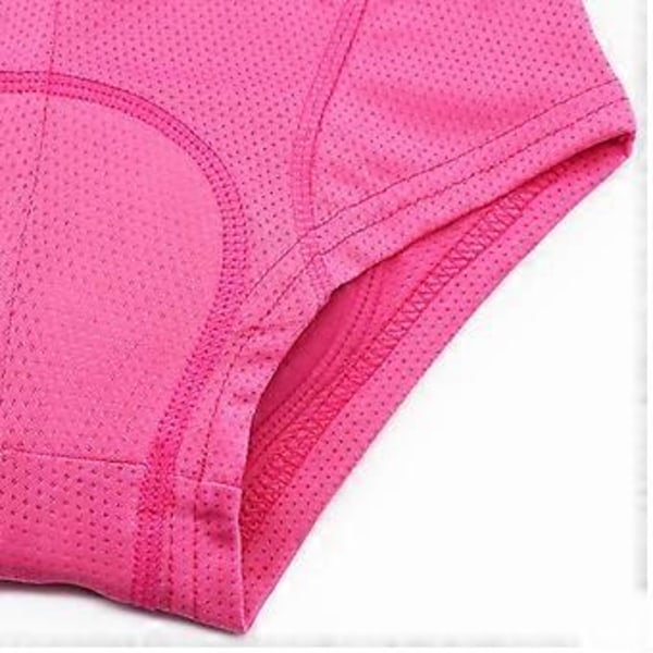 Nyhet Dam 4D Vadderade Gel Cykelunderkläder med Sittdyna, Elastiska Andningsbara Cykelshorts för Sport (XL Rosa)