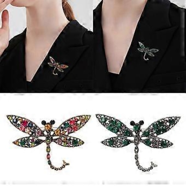 Hule Guldsmede Broche Legering Grøn Farverig Retro Stil Bærbar til Daglig Brug til Elegant Outfit Forbedring Farve( Farve)