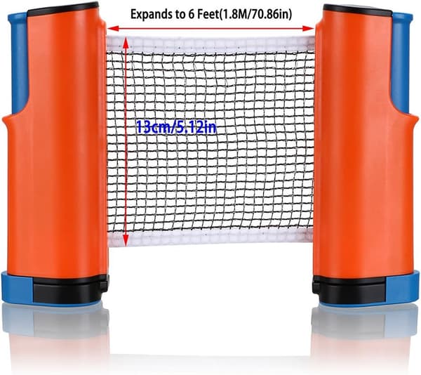 Retractable Table Tennis Net Replacement, Ping Pong Net and Pole