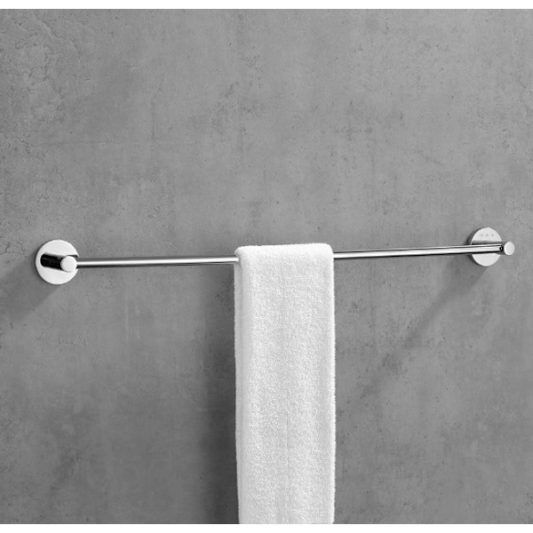 Enkelt håndklædestang (60CM), badeværelsestilbehør, messing/krom