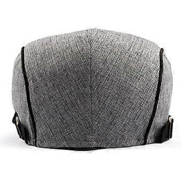 Herrar Pojkar Platta Kepsar Beret Cabbie Country Peaky Newsboy Golf Driving Hat (Ljusgrå)