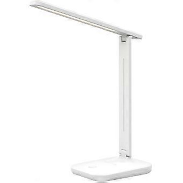 Touch LED Skrivbordslampa Sänglampa Studielampa Läslampa USB-Portar Dimbar (Plug-in modell)