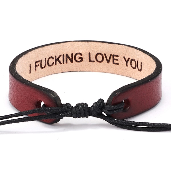 Läderarmband för Män Kvinnor Inspirerande Uppmuntran Relig