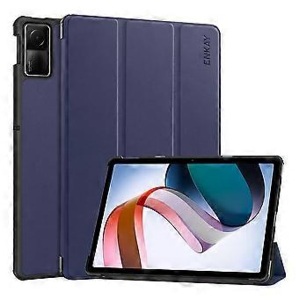 ENKAY Nahkainen Telakka Kotelo Redmi Pad SE 11.0:lle (Tummansininen)