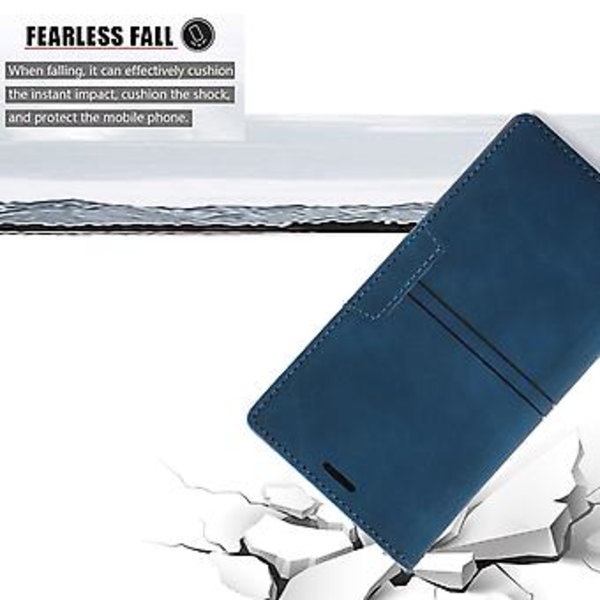 Dream Magnetisk Læderetui Til iPhone 12 Pro Max (Blå)