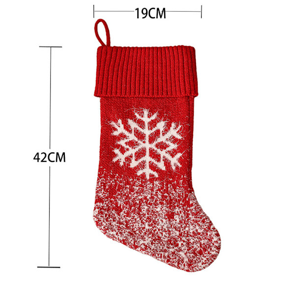 Julstrumpor Kabel Stickade Julstrumpor, 4-pack