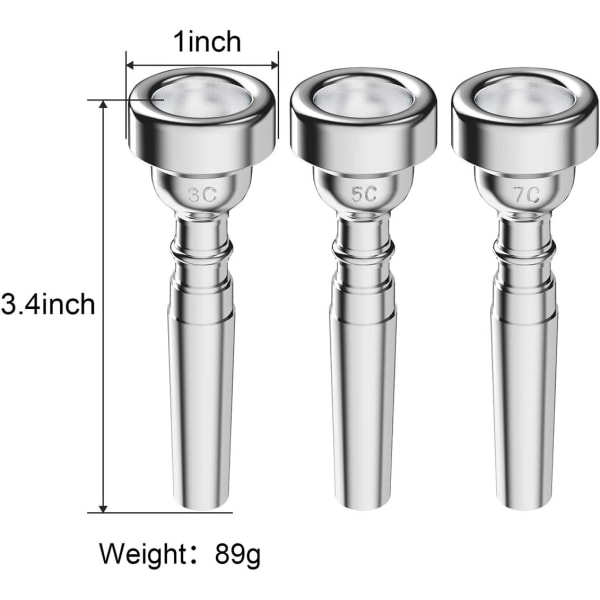 Silver Trumpet Munstycke 7C 5C 3C Munstycke Set