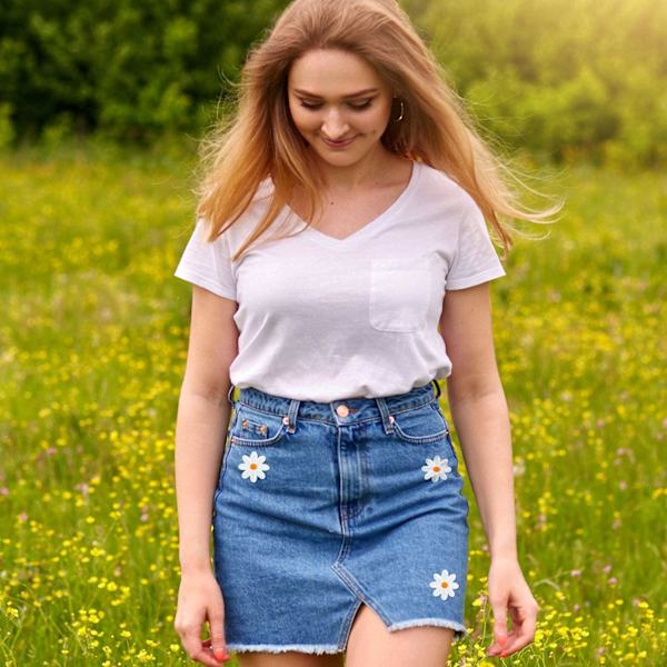 20 stk. Daisy Flower Patch Appliques til tøj