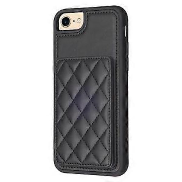 BF25 iPhone 6/6s/7/8 -puhelimen kuori, PU-nahka päällystetty TPU-kotelo korttipidikkeellä ja telineellä (tyyli A)