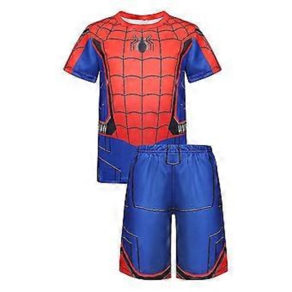 Spider-Man, Iron Man, Captain America Lasten Lyhythihainen Shorts Set Z (130cm Tuote 5)