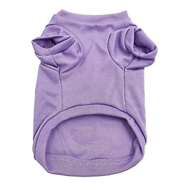 Hundeklæder til sommerhvalpe, t-shirt til hunde, vest til hund, blød sweatshirt til chihuahua, yorkshire, hundeklæder, str. 15 (M)