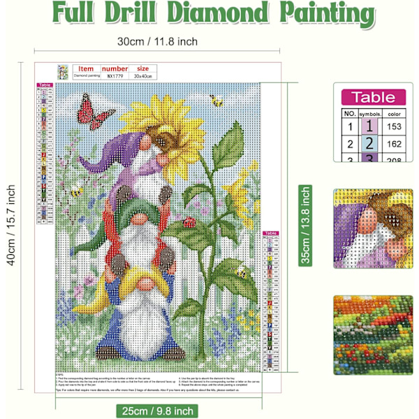 5D vardagsrumsdekoration diamantmålning (30*40cm) 18