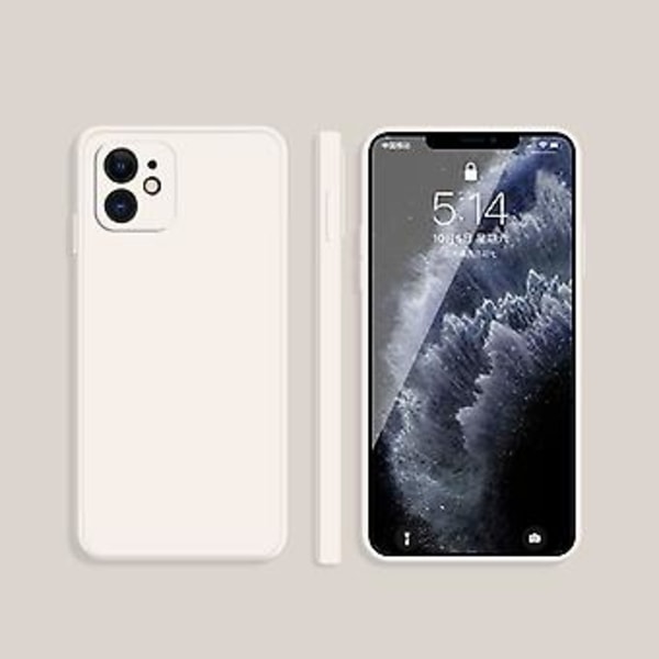 Silikonfodral för iPhone 13 (Vit)