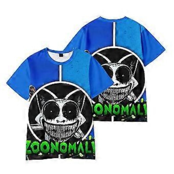 Barn Pojkar Flickor Zoonomaly Tecknat Tryck Sommar T-shirt Anime Kortärmad Rundhalsad Topp (7-8 År C)