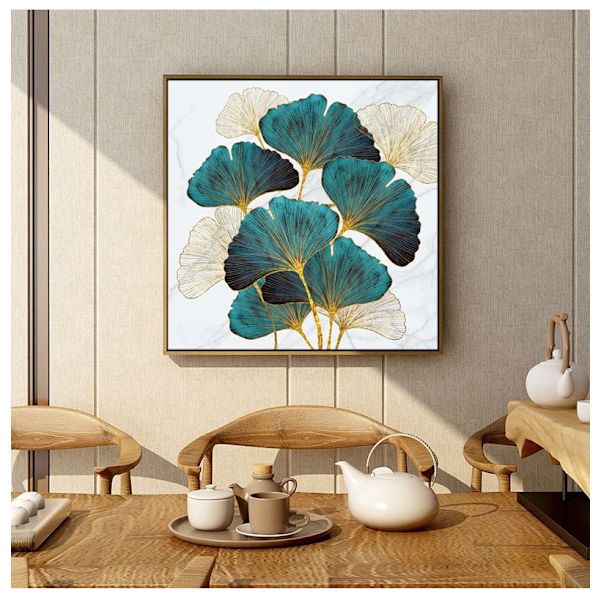 30 x 40 cm, Ginkgo biloba timanttimaalaus Broderie Diamant Pei