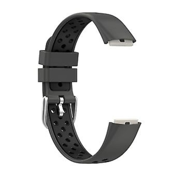 Til Fitbit Luxe Silikonrem (Antracit Sort Sort)
