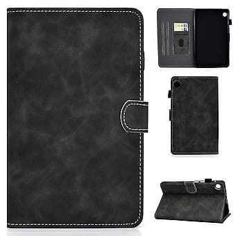 Tabletskydd i PU-läder med ko-hudsmönster för Samsung Galaxy Tab A9+ (Grå)