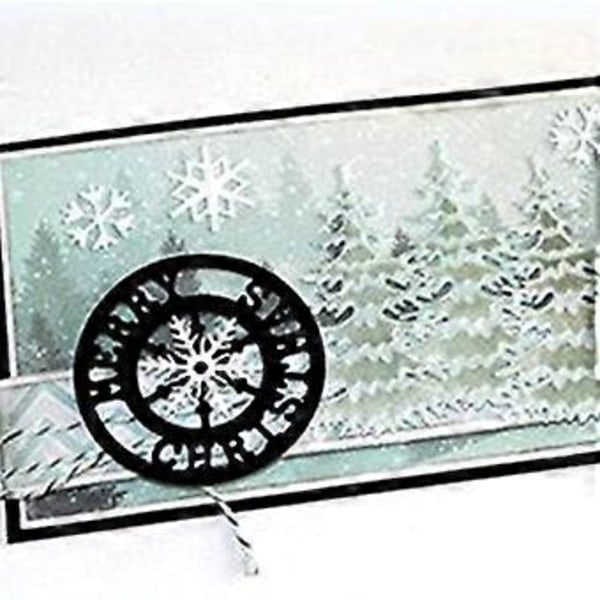 Metallstansar för vinterflingor - Schabloner för DIY-pyssel, scrapbooking, album, papperskort