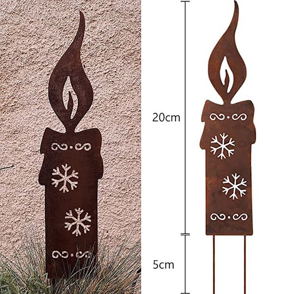 Blå dröm 2-pack snöflinga ljusinsatser