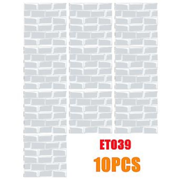 10 KPL Suuri Pehmeä Tiili Seinätarra Itseliimautuva Vedenpitävä Paneeli (15*15cm ET039)