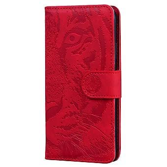 Tigerpräglad Läderfodral för iPhone 14 Pro Max (Avvisande)