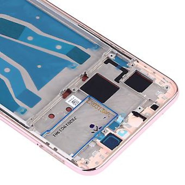 LCD Ramme Bezel Plade til Huawei Y9 (2019) Sort (Pink)