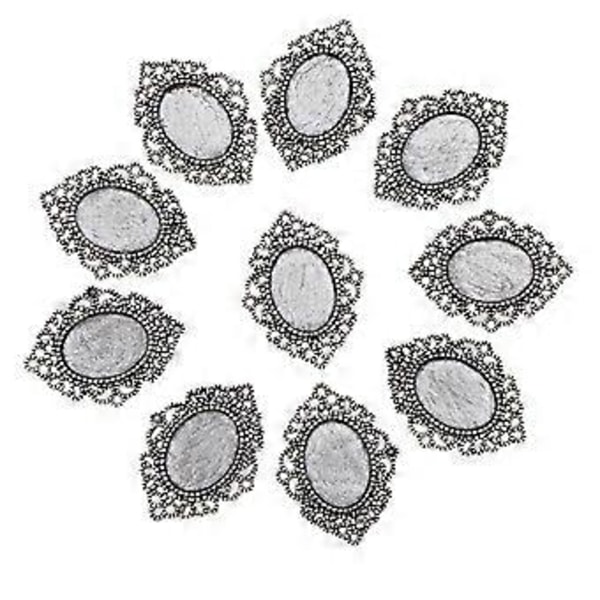 10x Filigran Bezel Vedhæng Cabochon Indfatning