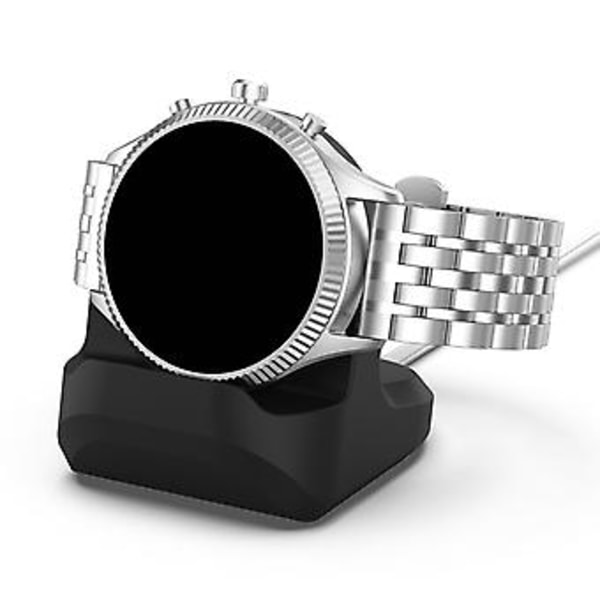 Bærbar trådløs lader silikon klokke ladestasjon armbånd lader stativ for Michael- Kors Access Sofie/grayson/bradshaw (Rød)