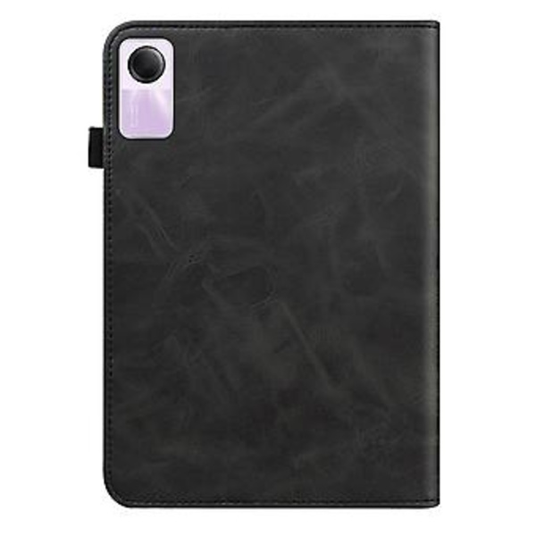 Stribet Læder Tablet Etui Til Xiaomi Redmi Pad SE (Sort)