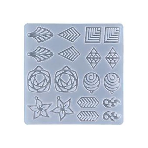 Örhänge Silikonform Harts Epoxi Silikonform Smyckestillverkning DIY Hantverk (Set)
