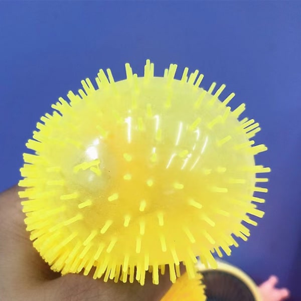 2 st Glitterleksaker Lysande Fluffig Boll Kyckling Stall Barnleksak Present
