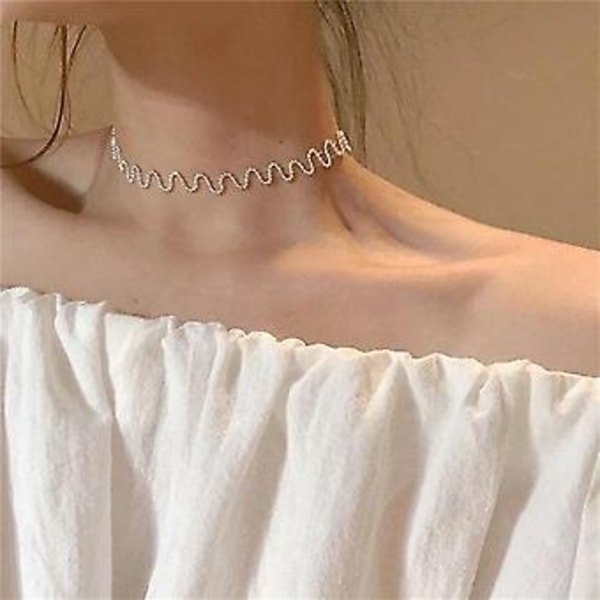 Vintage Fjärilshalsband Kvinnor Gyllene Rostfritt Stål Blad Ormkedjor Estetiska Berlocker Choker Kvinnors Smycken Present Till Mujer-xl381 ( XL138)