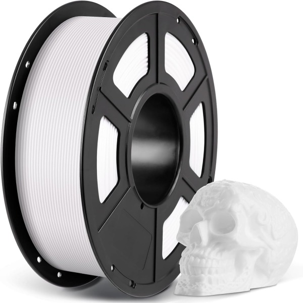 (Hvid) PLA Filament til 3D-printer Hvid, 1KG af 1,75mm PLA Filament